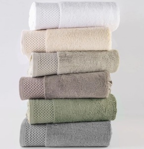 100% <b>Bamboo</b> Cotton Terry <b>Towels</b> in 70x140 cm Available in Bath Hand Face Size in 600 GSM Solid Color by Avior Industries PVT LTD - Product Image 2