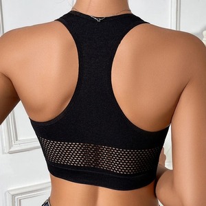 Mujeres Sexy Tank Tops Fishnet Hollow Out Sports Off Shoulder Crop Top Mujer Outwear Stretch Cómodo Casual Tanks Chic Chaleco - Product Image 2