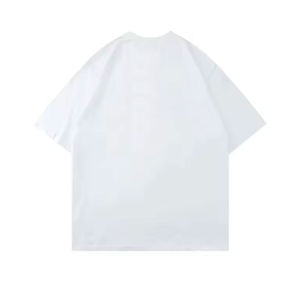 Camiseta de gran tamaño para hombre de algodón 100% de alta calidad con efecto de soplo de impresión de logotipo personalizado para marca - Product Image 5