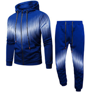 Conjunto Deportivo Unisex de Invierno, 2 Piezas, con Capucha, de Algodón, de la Mejor Calidad, Diseño Extragrande, Atlético, Informal y Cómodo - Product Image 1