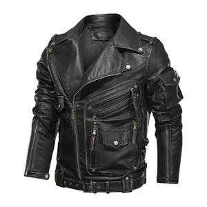 Chaqueta de Cuero Genuino para Hombre, Precio al por Mayor, Chaqueta de Cuero para Hombre - Product Image 1