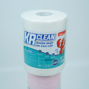 Krclean-Rollo de servilletas Premium de 200 hojas, 15x15cm, 2 capas, sin pelusa, estilo de tejido para restaurante y fiesta - Product Image 3