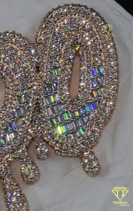 Pendentif lettre personnalisé en diamant cultivé en laboratoire VVS personnalisé pendentif Hip Hop bijoux personnalisés pendentif unisexe - Product Image 6