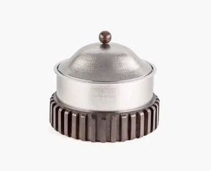 Luxury Gold Food Warmer with Casserole Dish and Metal <b>Lid</b> Elegant Design <b>for</b> Serving Customizable Size and Shape to Any Occasion - Product Image 3