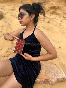 New Real handmade banarasi Sari vải an toàn chủ đề đóng cửa Tạp Chí cổ điển sôi động đầy màu sắc bìa Unlined tái chế tấm nhật ký - Product Image 4