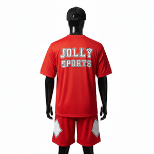 ชุดบาสเก็ตบอลชายพรีเมียม ผ้าโพลีเอสเตอร์ตาข่าย 180 GSM ระบายอากาศได้ดี สีแดง ออกแบบโลโก้ได้ตามต้องการ ชุดสำหรับผู้ชาย - Product Image 2