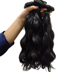 Mèches indonésiennes naturelles ondulées 100% cheveux humains Remy, extensions de cheveux à trame douce et brillante et à cuticule alignée - Product Image 5