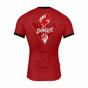 BJJ MMA Rash Guard hommes collants de Compression t-shirt personnalisé imprimé hommes manches courtes Spandex Rash Guard hommes Rash Guard Surf - Product Image 2