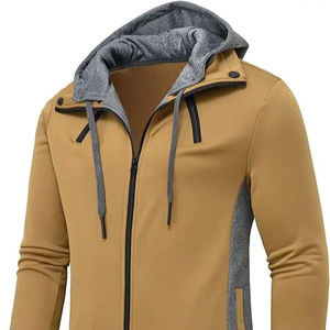 Sudadera con Capucha Corta Unisex Personalizada de 400 GSM para Hombre, con Cremallera Completa, Teñido Anudado, Antibacteriana y Cortavientos - Product Image 1