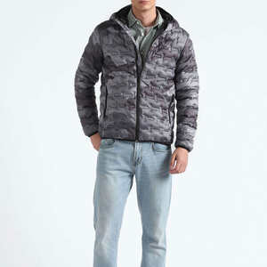 Chaqueta Acolchada de Nailon Repujado para Mujer, Impermeable, Cortavientos, Ecológica, Cálida, Acolchada, con Capucha, para Invierno - Product Image 4