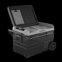 Réfrigérateur-congélateur portable Alpi Co Ol 35L pour l'extérieur, modèle 34687, avec batterie et panneau solaire en option, fabriqué en Chine