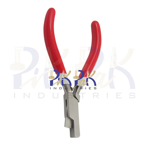 Pince à rainurer pour bracelet avec poignées en PVC, taille 140 mm, rainures de 1,5 mm de large, avec double ressort, pince à découper les bracelets de montre en acier inoxydable - Product Image 4