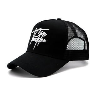 Alta calidad, venta al por mayor, diseño personalizado clásico, su propio logotipo bordado en 3D, 5 paneles de malla, sombreros de camionero, sombreros para hombres - Product Image 1