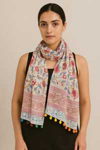 ผ้าพันคอผ้าฝ้ายสำหรับผู้หญิง เนื้อผ้าเรียบเนียน นุ่มสบาย เหมาะสำหรับลุคแฟชั่นในชีวิตประจำวัน ราคาสุดคุ้ม - Product Image 5