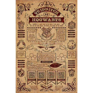 For Harry Potter Hogwarts Quidditch <b>Poster</b> Durable Paper Wall Art - Product Image 1