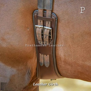 Circunferencia de caballo de cuero genuino personalizado estilo inglés occidental OEM circunferencia de equitación de cuero genuino proveedor al por mayor tendencia 2025 - Product Image 2