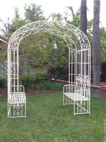 Banc de décoration de jardin pour s'asseoir banc en bois et en métal en fer et bois produit artisanal personnaliser la taille et la couleur