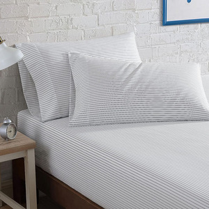 Ensembles de literie blancs de luxe 100% coton imprimés couverture unie broderie étanche comprend une jupe de lit pour lits King Size-Home Hotel - Product Image 3
