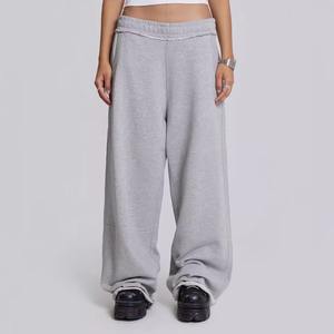 Pantalones de chándal con estampado digital personalizados, pantalones de chándal de pierna ancha holgados de algodón pesado respetuosos con el medio ambiente, ropa de calle Unisex OEM - Product Image 6