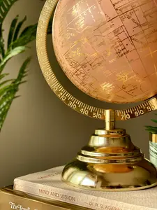 Globo terráqueo educativo con Base de madera, globo terráqueo político de 8 pulgadas de diámetro para estudio para venta de exportación - Product Image 4