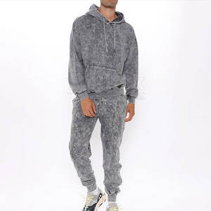 Survêtement lavage à l'acide pour hommes, personnalisé, vêtements de Jogging, bon marché, prix, survêtement - Product Image 6