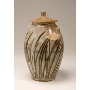 Exclusive Quality Pink Color Enamel Finishing Golden Butterflies Engraved Designer Adult Human <b>Ashes</b> Cremation <b>Urns</b> From India - Product Image 3