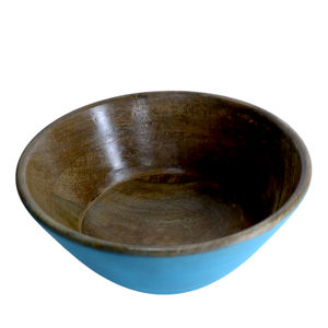 Cuenco de madera de acacia grande hecho a mano, cuenco de madera hecho a mano, centro de mesa decorativo a la venta - Product Image 1