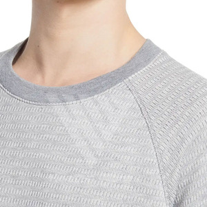 เสื้อสเวตเตอร์แนวสตรีทสำหรับผู้ชายเสื้อสเวตเตอร์ลำลองสำหรับ100% ผ้าคอตตอนสีพื้น - Product Image 4
