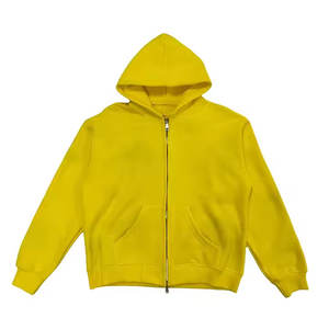 Vente en gros de vestes d'hiver personnalisées pour hommes sweats à capuche surdimensionnés en tissu respirant à séchage rapide à motif uni - Product Image 6