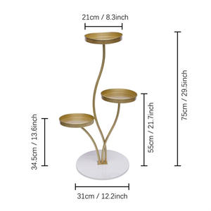 Jardinière triple en métal à étiquetage privé, avec couleurs et dimensions personnalisables pour l'extérieur et l'intérieur, à prix de gros - Product Image 5