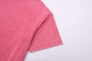 T-shirt ample et bon marché délavé à l'acide à la mode pour hommes 100 coton Chemise unisexe de haute qualité T-shirt imprimé de logo personnalisé pour hommes - Product Image 4