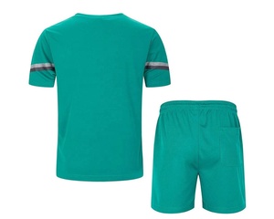 Nuevo conjunto de verano para hombre, traje deportivo, camiseta de manga corta y pantalones cortos, conjunto doble de dos piezas, conjunto corto de punto informal de algodón Unisex - Product Image 6