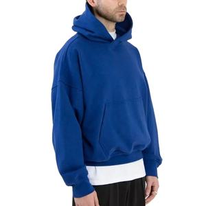 Custom Puff Print 450 Gsm French Terry Boxy Fit Sudadera con capucha 100% algodón Oversized Men Boxy Heavyweight Hoodies No Strings 2026 - Product Image 3