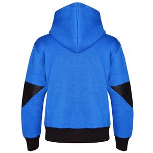 Sudadera unisex de talla grande con capucha y bolsillo con cremallera, chándal liso con logotipo personalizado bordado OEM para otoño, venta al por mayor - Product Image 3