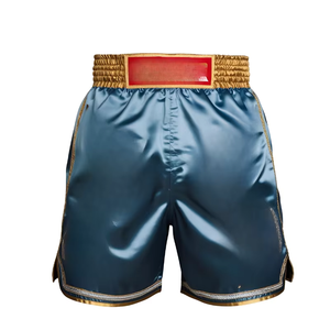 Shorts de boxe d'entraînement intensif pour hommes, taille mi-haute, tricotés, respirants, séchage rapide, lisses à l'avant, pour les routines quotidiennes - Product Image 3