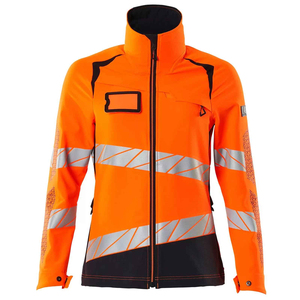 Chaqueta de Trabajo de Seguridad Reflectante de Bajo Precio para Mujer, Chaqueta de Trabajo Industrial de Lona Tejida Transpirable y Resistente al Viento con Bordado - Product Image 1