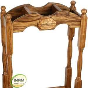 Support de bâton de marche en bois de qualité supérieure, beau et de styliste, fabriqué par INAM crafts - Product Image 1