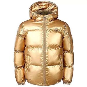 2024 haute qualité col montant doudoune hiver brodé extérieur bulle manteaux avec fermeture éclair unie hiver haute rue Style - Product Image 1