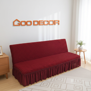 Funda Elástica para Sofá Cama, Color Verde, Elegante, de Fábrica en Vietnam, Directo para Sala de Estar, Buen Precio - Product Image 6