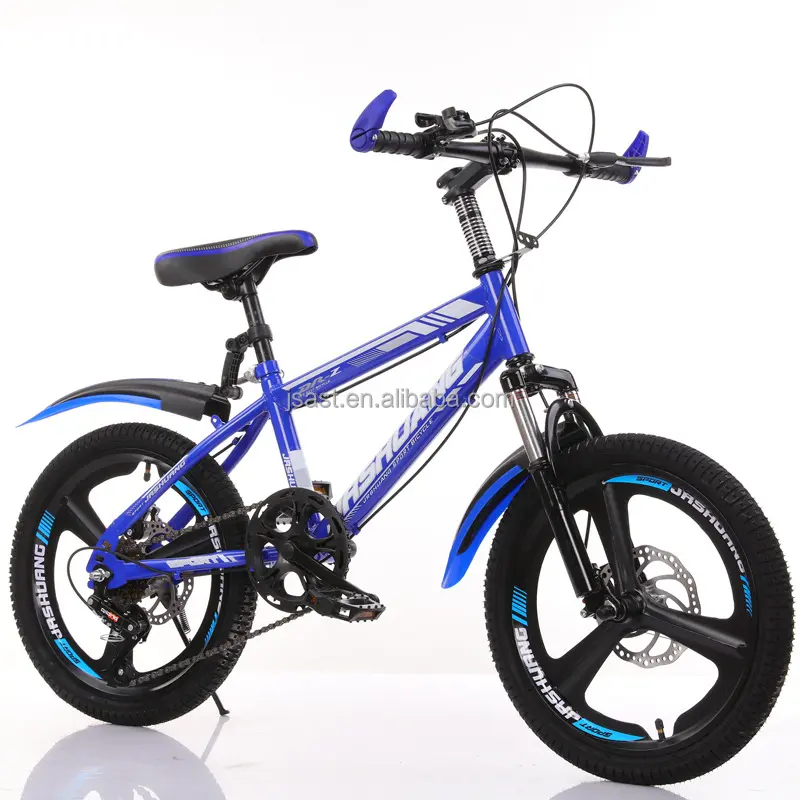Bicicleta de montaña azul oscuro para niños y niñas, bici con freno delantero, 8-16 años