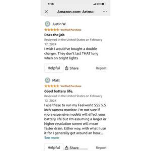 Pour Sony 2600mAh NP-F550 2 batteries au lithium-ion avec chargeur mural - Product Image 4