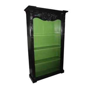 Estantería antigua de madera tallada a mano estanterías vitrina en muebles de estilo francés para el hogar clásico Oficina y Biblioteca - Product Image 5