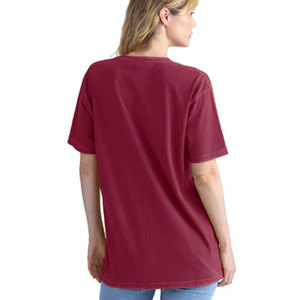 T-shirt en coton respirant pour femme, coupe classique, motif uni, taille 3600SW, t-shirt en coton doux lavé, personnalisable OEM, haute qualité - Product Image 3