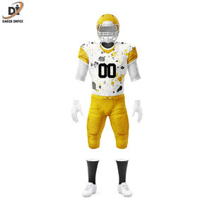 Conjuntos de ropa deportiva de uniforme de fútbol americano de malla/poliéster/Spandex ligero transpirable con impresión de logotipo personalizado de gran venta - Product Image 2