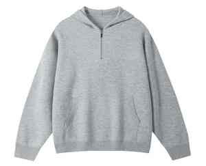 เสื้อฮู้ดมีซิปแบบลำลองเสื้อผ้าแนวสตรีทแบบกำหนดเอง - Product Image 1