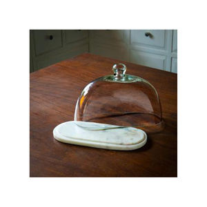 High Quality Custom <b>Glass</b> Dome <b>Cloche</b> Customized Size <b>Glass</b> Cover With Wooden Base at Best Price - Product Image 1