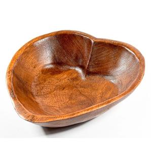 Handmade Acacia Wood <b>Heart</b>-Shaped <b>Bowl</b> for Serving Unique Wooden Design - Product Image 1