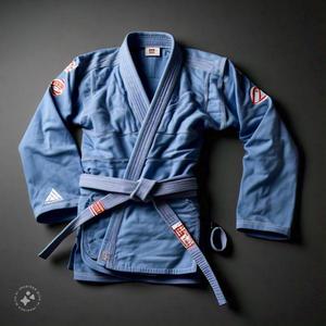 Uniforme de Jiu Jitsu Azul 100% Algodón de Alta Calidad al por Mayor, Personalizable con Bordado y Logotipo, Ropa de Artes Marciales Unisex, Servicio OEM - Product Image 1