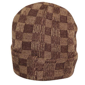 Gorro de Punto Acrílico con Nervaduras, Logotipo de Diamantes de Imitación, Negro, Invierno, Jacquard, Gorro de Esquí, Gorro de Pescador Liso al por Mayor, Gorro de Punto Jacquard - Product Image 1