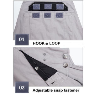 Nouvelle conception d'usine de vêtements de travail de sécurité industrielle pantalon à bretelles salopette de travail uniforme pantalon cargo pour hommes costume kaki unisexe - Product Image 4